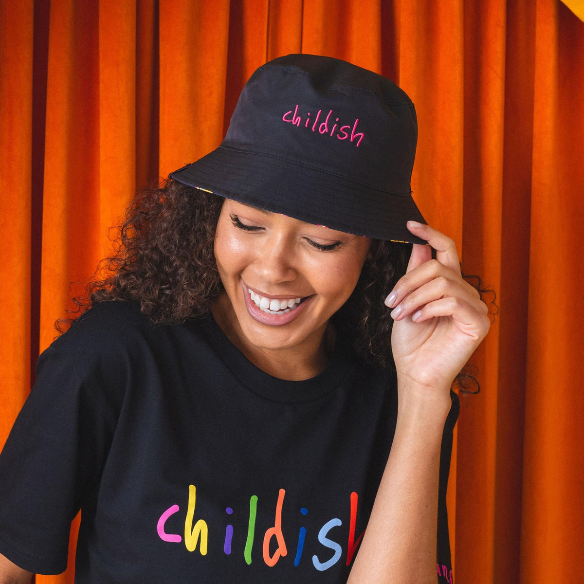 Childish Reversible Bucket Hat – Lane 8 Merch