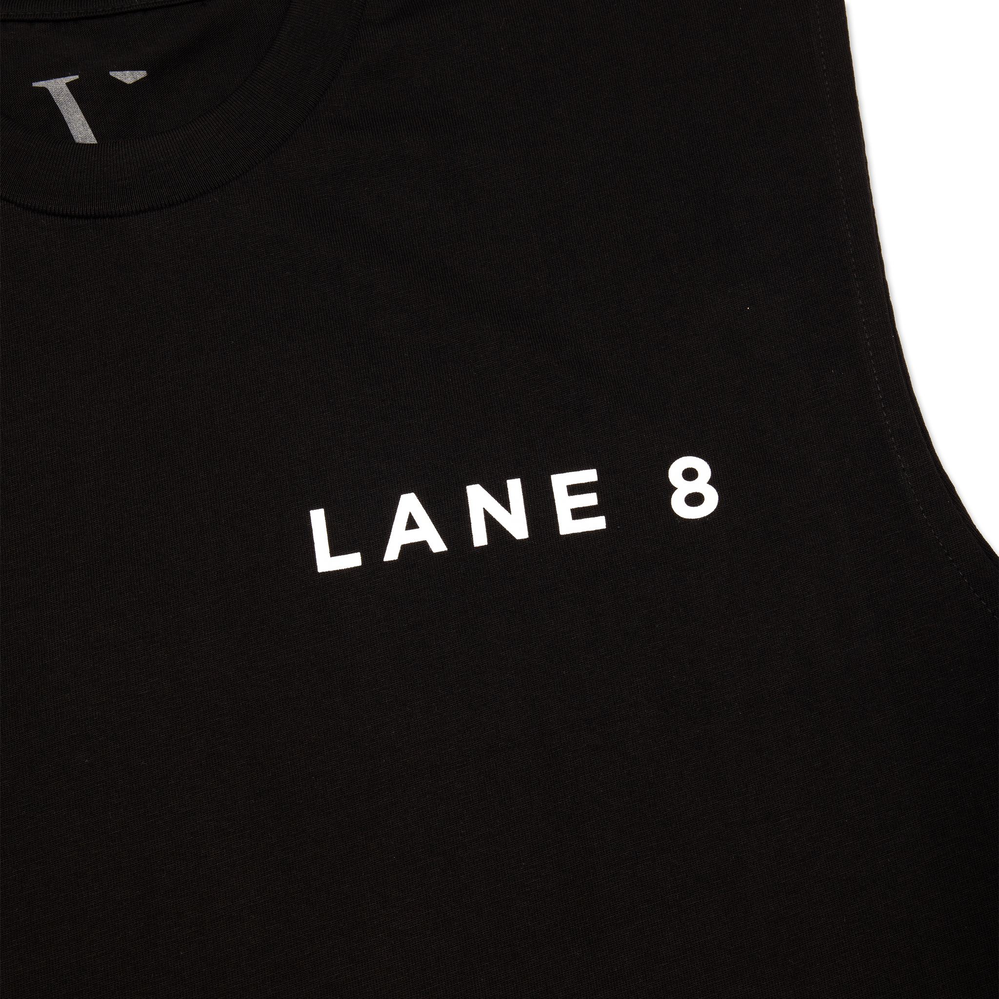 Lane 8 Black Logo Tank